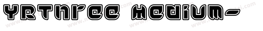 YRThree Medium字体转换